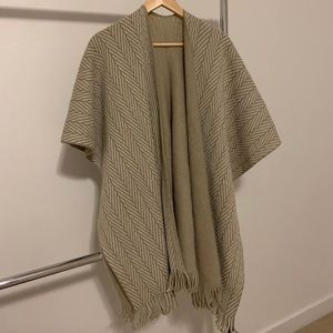 Chevron poncho